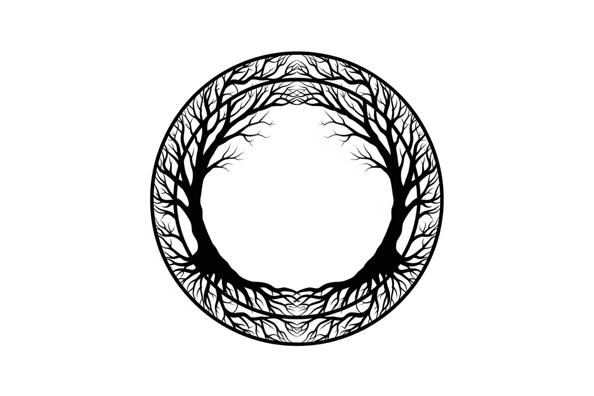 Tree of Life Circle Frame Bundle, an Illustration by Gaye Art (Photo 16 of 51)