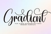 Gradient | Script Font, a Handwritten Font by Scratchones (Thumbnail 1 of 9)