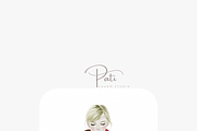 Christmas Woman Clipart Set, a Decorative Illustration by Pati Charm Studio (Thumbnail 6 of 8)