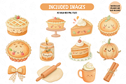 Autumn Watercolor Baking Clipart, an Illustration by TatiMockup (Thumbnail 2 of 6)