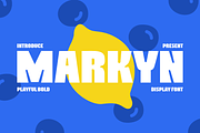 Markyn - Playful Bold Display Font, a Font by Studio Moara (Thumbnail 1 of 8)