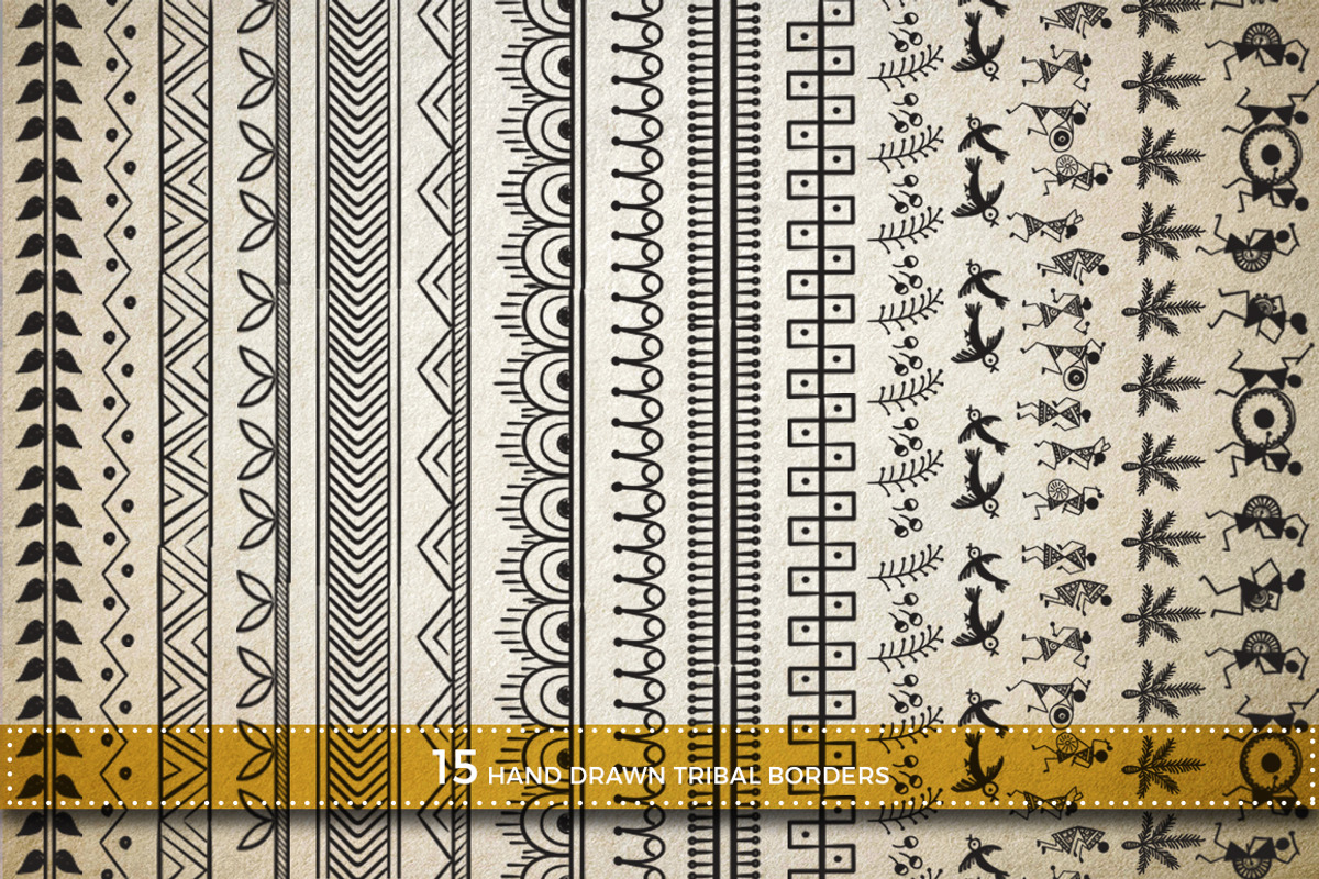 70 hand drawn tribal elements, an Illustration by Swathi Kirthyvasan (Photo 3 of 6)