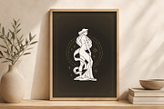 Virgo Zodiac Goddess Wall Art, a Person Illustration by Vasya Kobelev (Thumbnail 5 of 7)