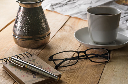 Coffee mug and decoration on wood stock photo containing aroma and background, a Food & Drink Photo by Uncle Cat's Photo corner