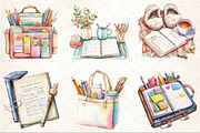 Planner Girl Sublimation Clipart, a Seasonal Illustration by Rose Art (Thumbnail 3 of 3)