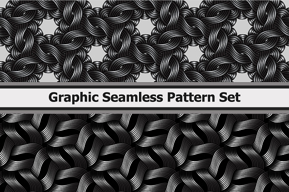 8 Graphic Wavy Metallic Patterns