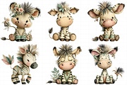 Creation Zebra Harmony Clipart, an Illustration by Daily.Designs (Thumbnail 6 of 8)