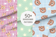 50 + Cute Seamless Patterns Bundle, a Pattern Graphic by Waterystrokes (Thumbnail 2 of 8)