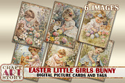Easter little girls Kittens Collage, a Person Illustration by CraftArtStory (Thumbnail 1 of 4)