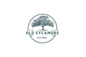 old tree logo design