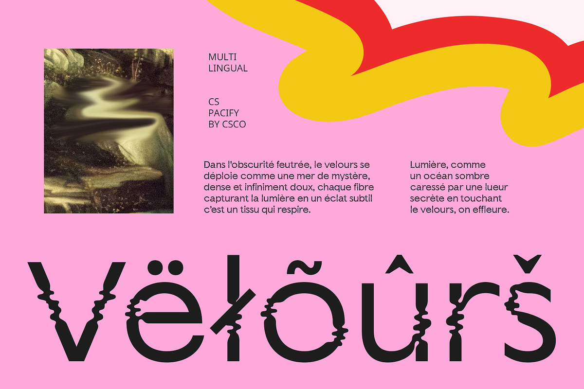 CS Pacify – Psychedelic Font, a Sans Serif Font by Craft Supply Co. (Photo 4 of 8)