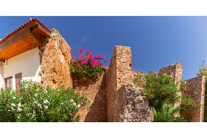 Ancient Stone Walls and Blooming, an Architecture Photo by kavalenkava