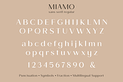 Miamo, a Sans Serif Font by Larin Type Co. (Thumbnail 13 of 14)