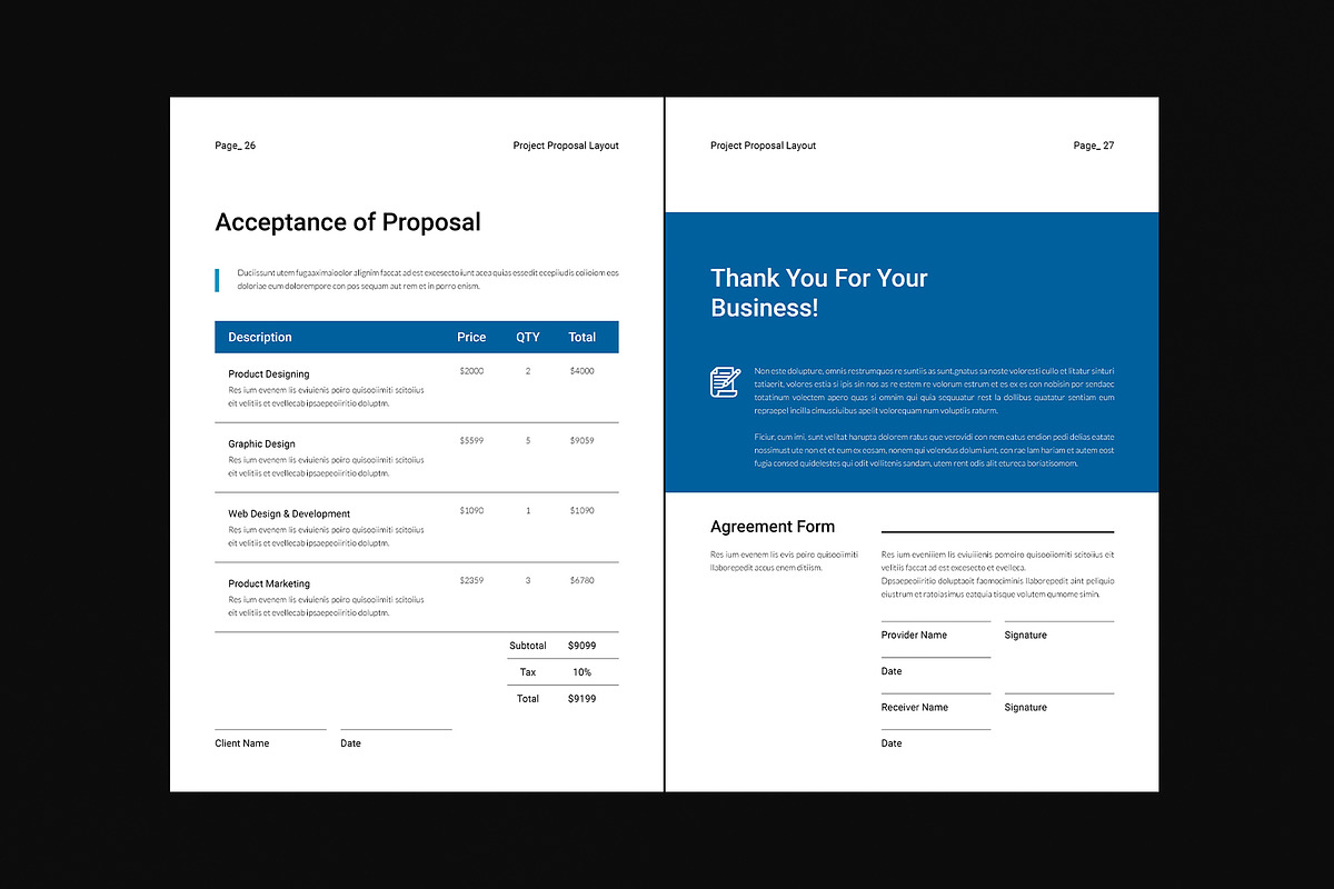 Project Proposal Template, a Brochure Template by DesignCrest (Photo 9 of 14)