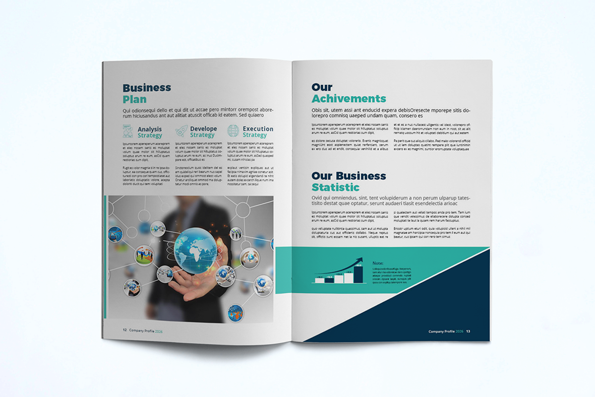 Company Profile Template, a Brochure Template by UnicodeID (Photo 9 of 12)