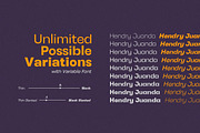 Henju Sans - Variable Font, a Sans Serif Font by Letterhend Studio (Thumbnail 2 of 11)