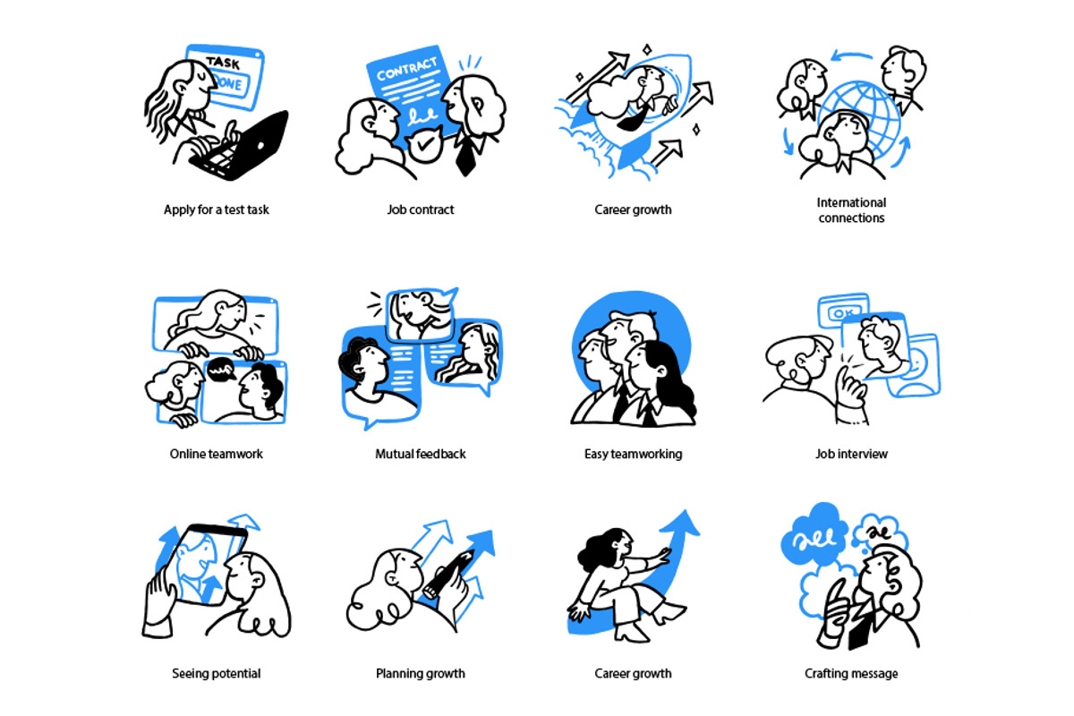 HR business illustration set, a Person Illustration by StonePic (Photo 4 of 4)