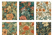 Seamless pattern with flowers, an Illustration by Pundateam (Thumbnail 3 of 5)