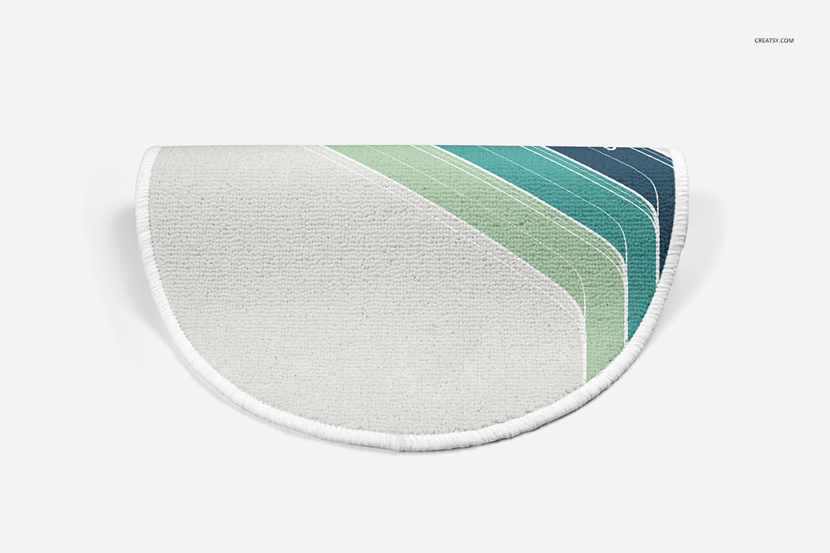 Round Corners Rug Mockup Set, a Product Mockup by creatsy4 (Photo 4 of 11)