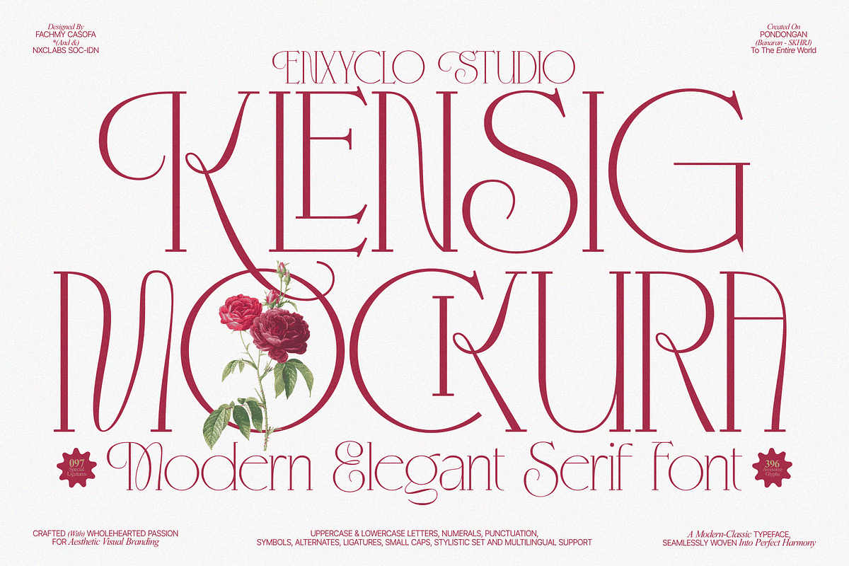 KLENSIG MOCKURA — Elegant & Luxury, a Serif Font by Enxyclo Studio (Photo 1 of 23)