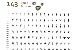 AI Leaf Spike Brushes