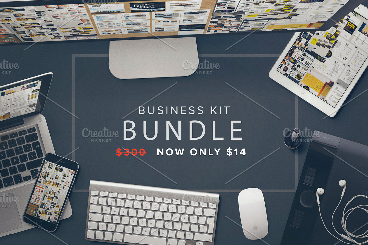 BUSINESS KIT BUNDLE, a Stationery Template by Bizz_District_Studio (Photo 1 of 25)