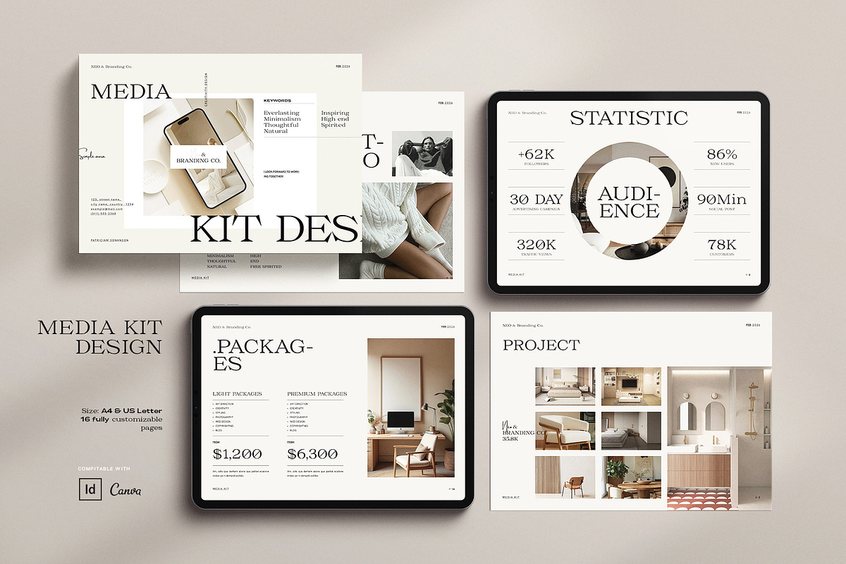 Media Kit Brochure Design Template