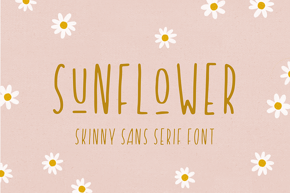 Sunflower - Skinny Sans Serif Font preview 7