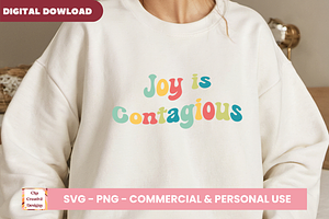 Joy Is Contagious SVG Cut Files