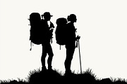 Hiker and Mountain Bundle, an Illustration by Creativeshirt (Thumbnail 12 of 21)