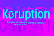Koruption, a Sans Serif Font by Typogama (Thumbnail 1 of 15)