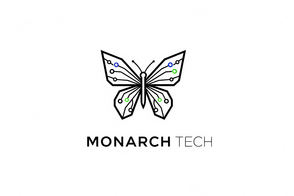 Monarch Tech Butterfly, a Branding & Logo Template by Logocreative (Photo 1 of 2)
