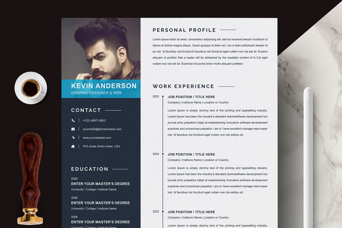 Resume Template, a Resume Template by X-Type (Photo 3 of 7)
