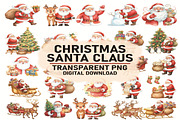 Vintage Santa Claus PNG Bundle, an Object Graphic by Digi_Design_World (Thumbnail 2 of 3)