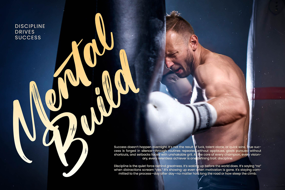 Kinetic Motion Modern Brush Font, a Script Font by Letterena Studios Script (Photo 12 of 20)