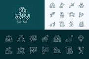 Corporate Finance Icon Set, an Outline Icon by Prosymbols (Thumbnail 5 of 8)