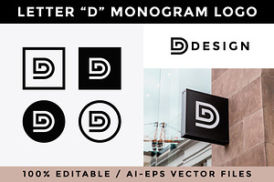 Letter D Monogram Logo