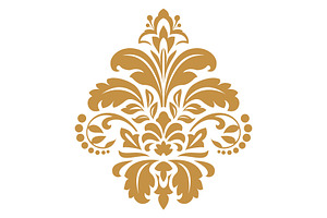 Damask graphic ornament. Floral desi, a Decorative Illustration by RODINA