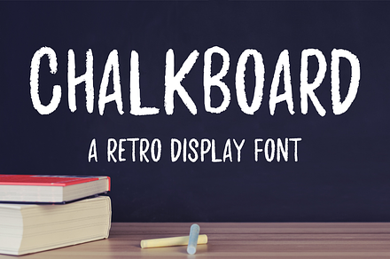 Chalkboard | a retro display font, a Font by Design av MAD