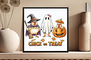 Chick Or Treat Retro Halloween PNG, an Illustration by DreamCafeArt (Thumbnail 5 of 6)