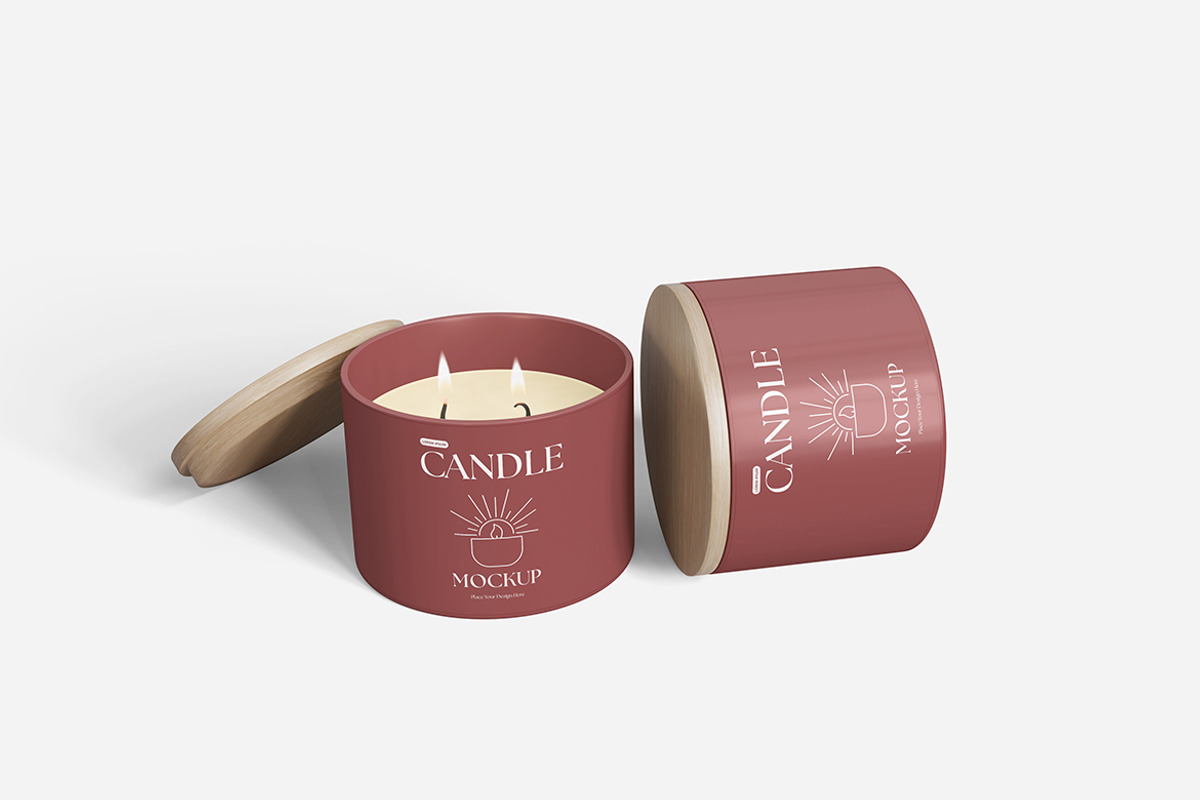 Candle Mockup, a Product Mockup by bimockup (Photo 2 of 6)
