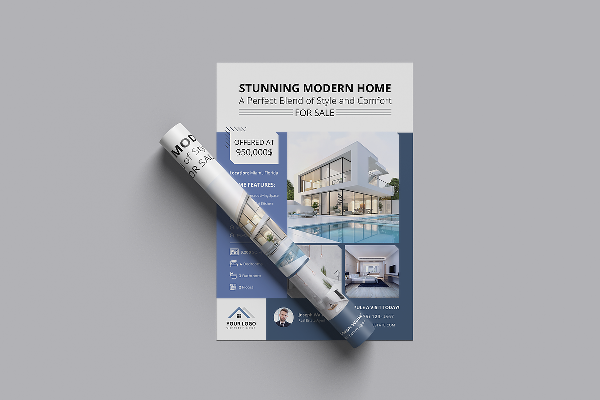 Real Estate Canva Template, a Flyer Template by Template Zone (Photo 4 of 6)