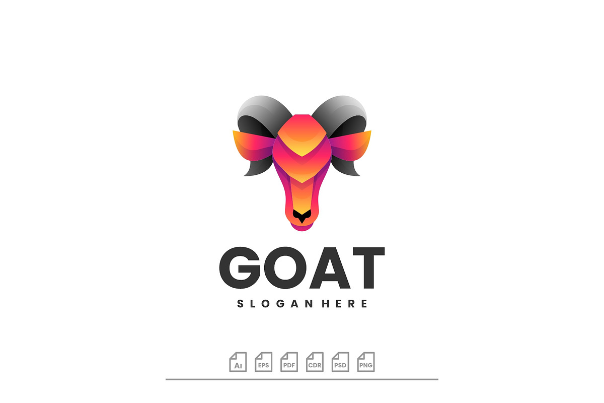 Logo Goat Gradient Colorful Style, a Templates & Theme by ARIF22GANTENG