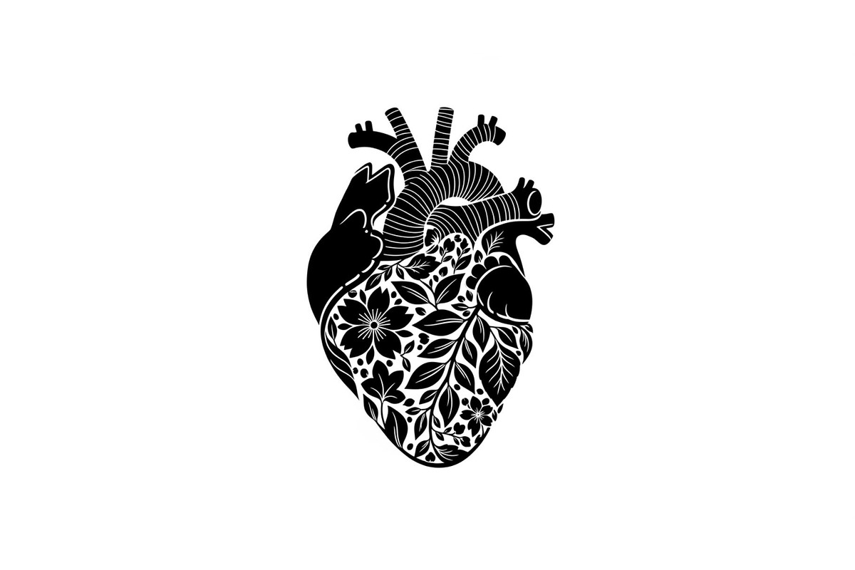 Floral Heart Silhouette Bundle, an Illustration by Designs_River (Photo 2 of 31)