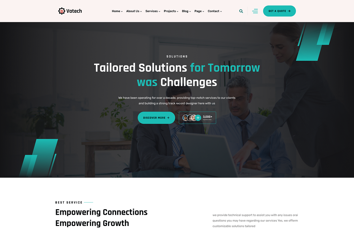 Vatech - Technology Solutions Figma, an UI Kit Template by AliThemes (Photo 8 of 17)