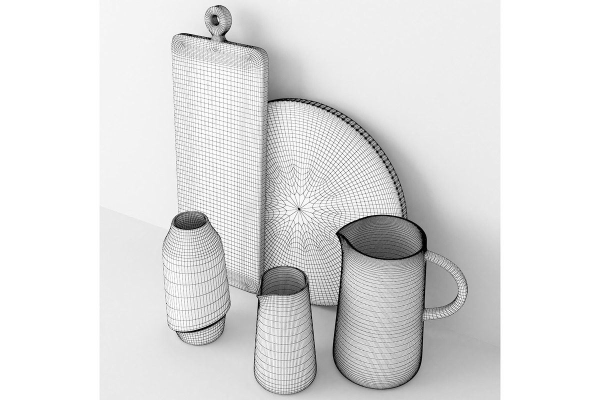 Kitchen Olivia Accessories, a Furniture 3D Model by 3DCargo (Photo 5 of 9)