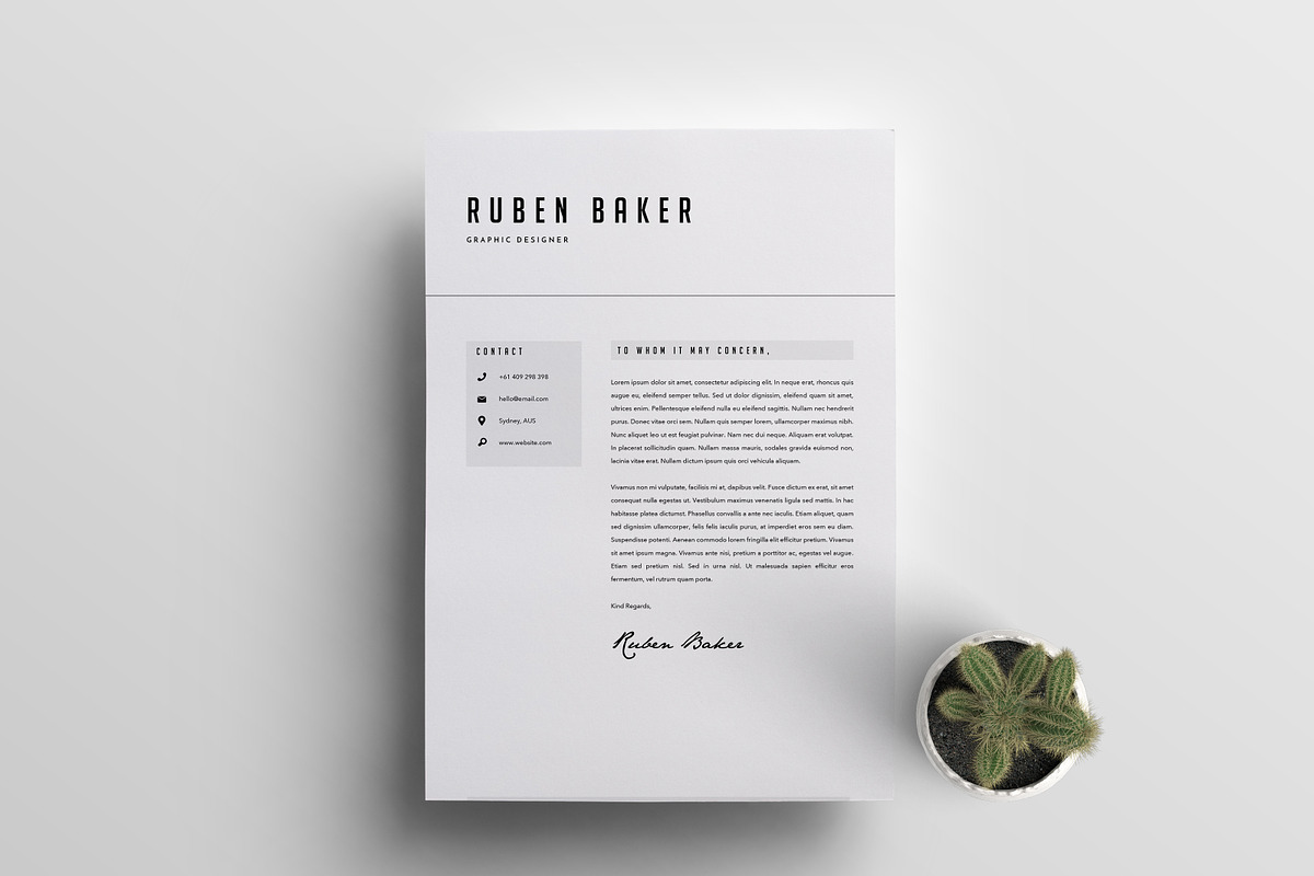 Resume Template 3 Page | CV Template, a Resume Template by The Template Depot (Photo 3 of 5)