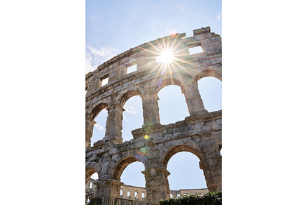 Ancient Roman amphitheater arena, an Architecture Photo by Oleksandr Berezko