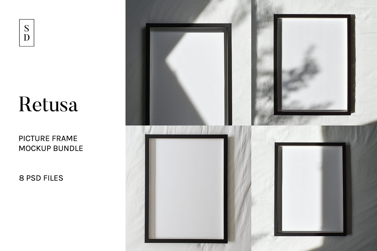 Frame Mockup Bundle - Retusa, a Household Mockup by Saguaro Digital (Photo 1 of 14)