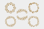 Gold Leaves, Wreaths & Patterns, an Object Graphic by OM Creativ (Thumbnail 4 of 7)